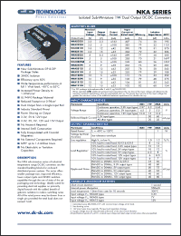 Click here to download NKA0512D Datasheet