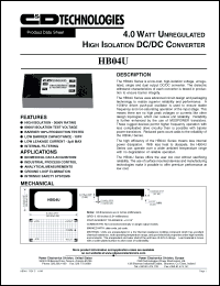 Click here to download HB04U05D05 Datasheet