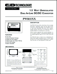 Click here to download PWR1111 Datasheet