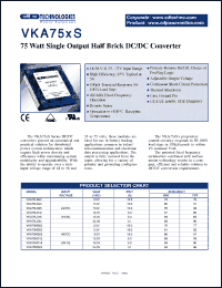 Click here to download VKA75 Datasheet