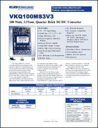 Click here to download VKQ100MS3V3 Datasheet