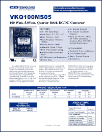 Click here to download VKQ100MS05 Datasheet