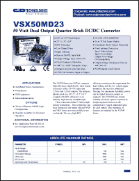Click here to download VSX50MD23 Datasheet