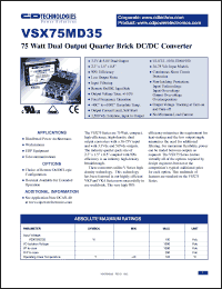 Click here to download VSX75MD35 Datasheet