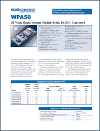 Click here to download WPA50R48S022 Datasheet