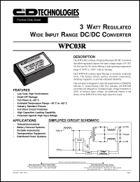 Click here to download WPC03R12D05 Datasheet