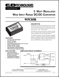 Click here to download WPC03 Datasheet