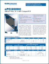 Click here to download cPCI200D-2 Datasheet