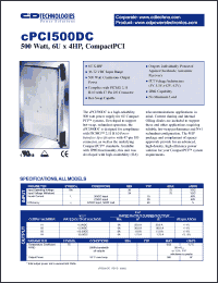 Click here to download cPCI500DC Datasheet