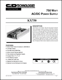 Click here to download KX750-F2B Datasheet