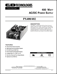 Click here to download PX400/402-U4G Datasheet