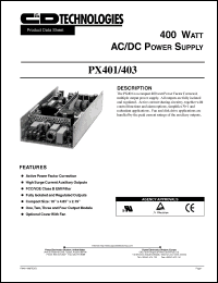 Click here to download PX401/403-U4P Datasheet