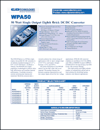 Click here to download WPA5048S050 Datasheet