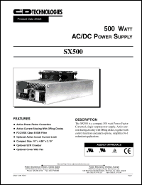 Click here to download SX500 Datasheet