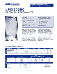 Click here to download CPCI500DC Datasheet