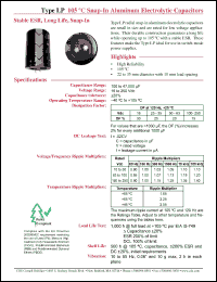 Click here to download LP681M200E5P3 Datasheet