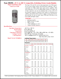 Click here to download 301R822U016GS2 Datasheet