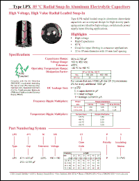 Click here to download LPX271M350A9P3 Datasheet