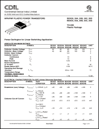 Click here to download BDX33 Datasheet