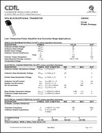 Click here to download CSD545E Datasheet