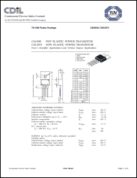 Click here to download CSC2073 Datasheet