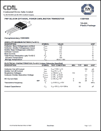 Click here to download CSB1626 Datasheet