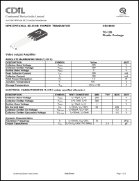 Click here to download CSC3063 Datasheet