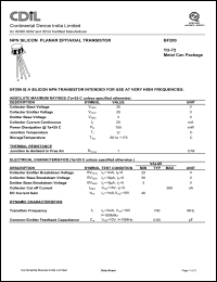 Click here to download BF200 Datasheet