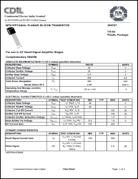 Click here to download 2N3707 Datasheet