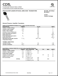 Click here to download BC184LC Datasheet