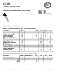 Click here to download BC558A Datasheet