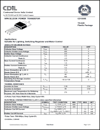 Click here to download CD13005 Datasheet
