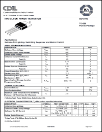 Click here to download CD13005B Datasheet