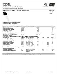 Click here to download CSD1489 Datasheet