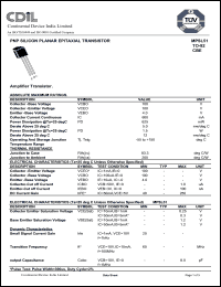 Click here to download MPSL51 Datasheet