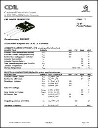 Click here to download CSB817F Datasheet
