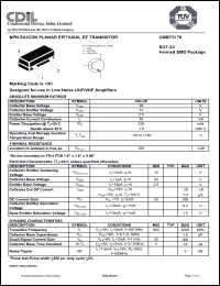 Click here to download CMBT5179 Datasheet