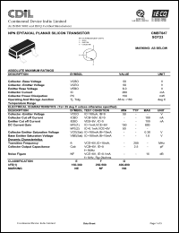 Click here to download CMBT847F Datasheet