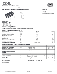 Click here to download CSA1163G Datasheet