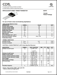 Click here to download BD707 Datasheet