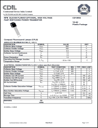 Click here to download CD13002 Datasheet