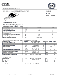 Click here to download CSC2562O Datasheet