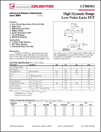 Click here to download CFB0303 Datasheet