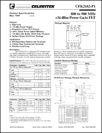 Click here to download CFK2162-P1-000T Datasheet