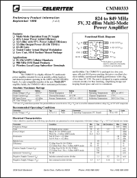 Click here to download CMM0333 Datasheet