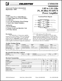 Click here to download CMM1330 Datasheet