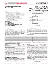 Click here to download CMM1530-LC Datasheet