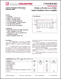 Click here to download CMM2030-BD Datasheet