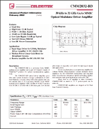 Click here to download CMM2032-BD Datasheet