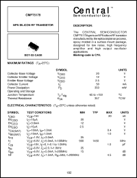 Click here to download CMPT5179 Datasheet